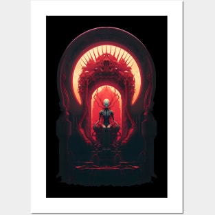 The Alien Queen on the Throne of Blood Posters and Art